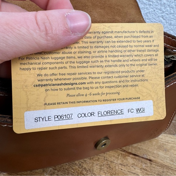 Patricia Nash Florence Tooled Leather Crossbody Bag | Style P06107 - Picture 9 of 11